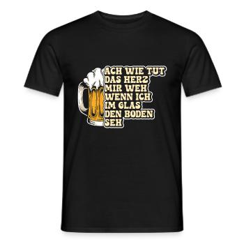 Festival folklorique de Munich COMMENT J’AI MAL AU CŒUR - T-shirt homme - noir - Devant - AI Model Male 178 light (178cm)