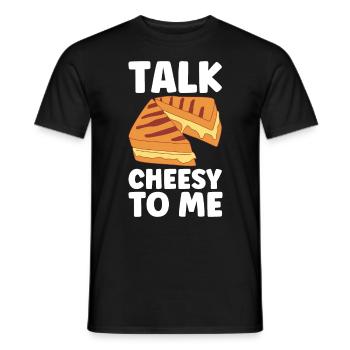 Grilled Cheese Grilled Cheese Foodie Cheese Sandwich - T-shirt homme - noir - Devant - AI Model Male 178 light (178cm)