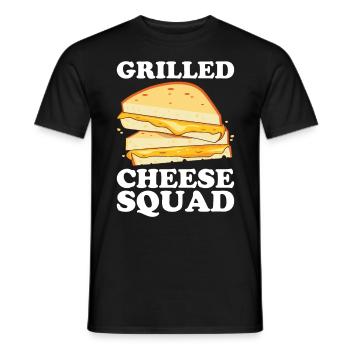 Grilled Cheese Grilled Cheese Foodie Cheese Sandwich - T-shirt homme - noir - Devant - AI Model Male 178 light (178cm)