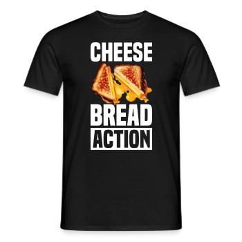 Grilled Cheese Grilled Cheese Foodie Cheese Sandwich - T-shirt homme - noir - Devant - AI Model Male 178 light (178cm)