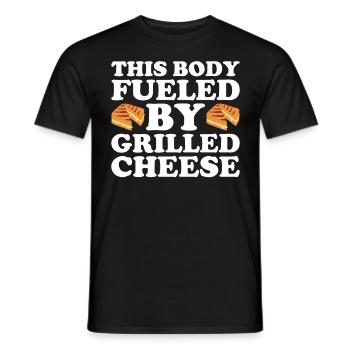 Grilled Cheese Grilled Cheese Foodie Cheese Sandwich - T-shirt homme - noir - Devant - AI Model Male 178 light (178cm)