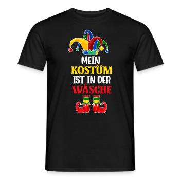 My costume is in the wash - Men's T-Shirt - black - Front - AI Model Male 178 light (178cm)