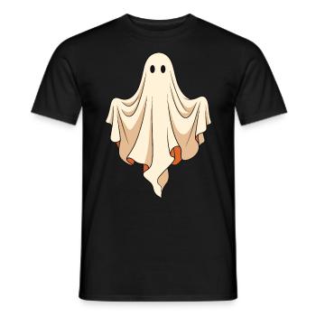 Déguisement d’Halloween fantôme - T-shirt homme - noir - Devant - AI Model Male 178 light (178cm)