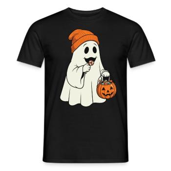 Gespenster Lollipop - Männer T-Shirt - Schwarz - Vorne - AI Model Male 178 light (178cm)