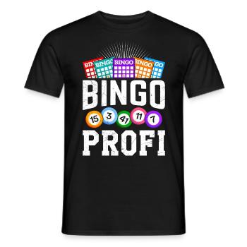 Bingo Player BINGO PRO Bingo Lovers - Men's T-Shirt - black - Front - AI Model Male 178 light (178cm)