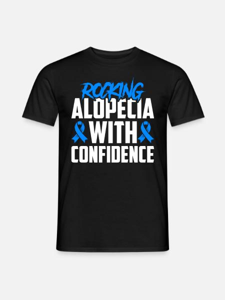 Alopecia Areata Bewusstsein Haarausfall - Männer T-Shirt - Schwarz