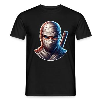 Ninja - Men's T-Shirt - black - Front - AI Model Male 178 light (178cm)