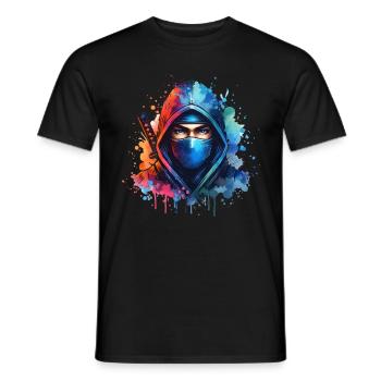 Ninja - Men's T-Shirt - black - Front - AI Model Male 178 light (178cm)