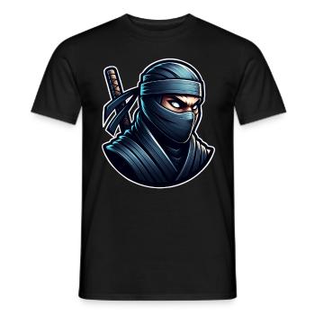 Ninja - Men's T-Shirt - black - Front - AI Model Male 178 light (178cm)