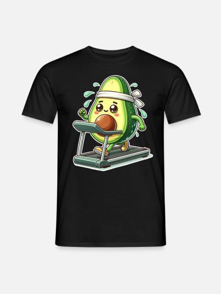 Tapis roulant Avocado - T-shirt homme - noir