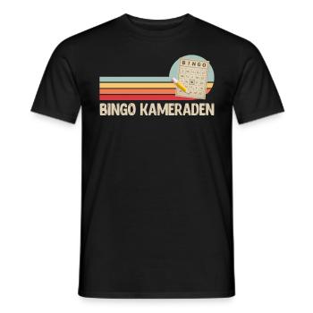 BINGO KAMERADEN Bingo Abende Freunde Bingo - Männer T-Shirt - Schwarz - Vorne - AI Model Male 178 light (178cm)