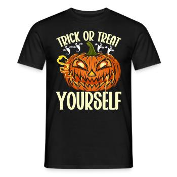 Halloween Costume - Men's T-Shirt - black - Front - AI Model Male 178 light (178cm)