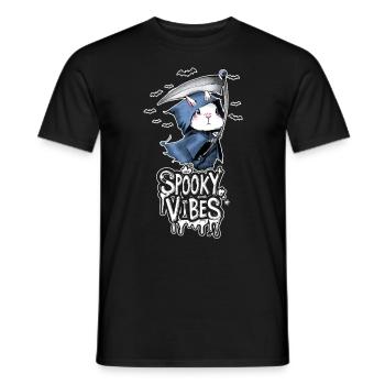 Sensenmann Hase und Fledermäuse Design - Männer T-Shirt - Schwarz - Vorne - AI Model Male 178 light (178cm)