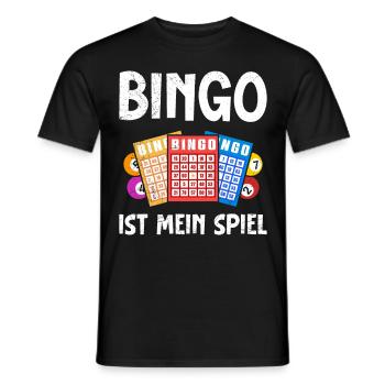 BINGO IS MY GAME Bingo Player Bingo Lovers - Men's T-Shirt - black - Front - AI Model Male 178 light (178cm)