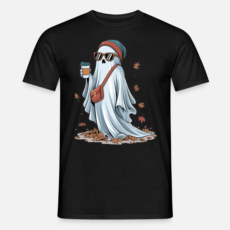 Coffee and ghosts - Men’s T-shirt - black