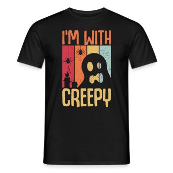 Halloween Costume - Men's T-Shirt - black - Front - AI Model Male 178 light (178cm)