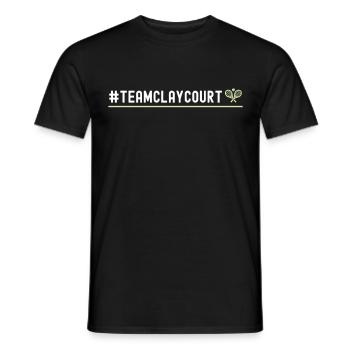 Funny Tennis Player Racket - Men's T-Shirt - black - Front - AI Model Male 178 light (178cm)
