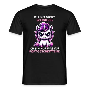 Je ne suis pas difficile seulement pour les - T-shirt homme - noir - Devant - AI Model Male 178 light (178cm)