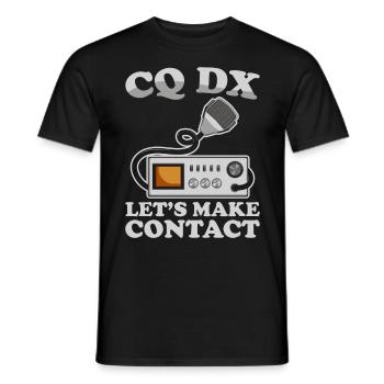 Ham Radio Amateurfunk Amateurfunker Radio - Männer T-Shirt - Schwarz - Vorne - AI Model Male 178 light (178cm)