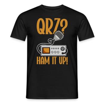 Ham Radio Amateurfunk Amateurfunker Radio - Männer T-Shirt - Schwarz - Vorne - AI Model Male 178 light (178cm)