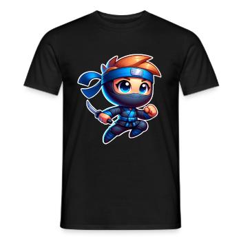 Ninja - Men's T-Shirt - black - Front - AI Model Male 178 light (178cm)