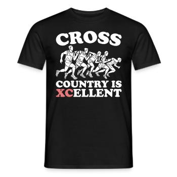 XC Running Cross Country Runner XC Runner - Männer T-Shirt - Schwarz - Vorne - AI Model Male 178 light (178cm)