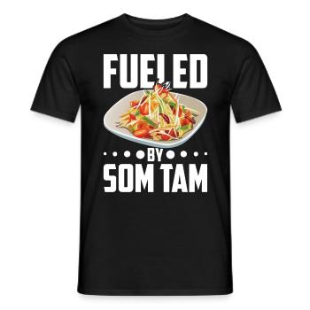 Som Tam Thai Papaya Salad Thai Salad Thai Food - Men's T-Shirt - black - Front - AI Model Male 178 light (178cm)