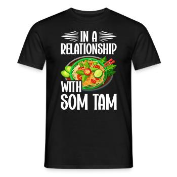 Som Tam Thai Papaya Salad Thai Salad Thai Food - Men's T-Shirt - black - Front - AI Model Male 178 light (178cm)