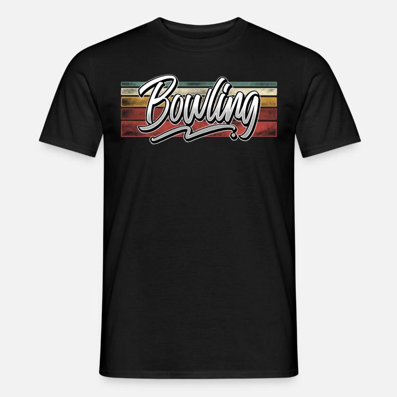 Bowling - Männer T-Shirt - Schwarz