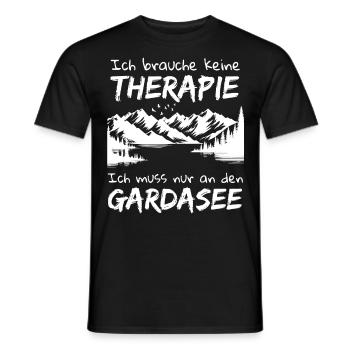 Gardasee Lago Di Garda Italien Urlaub - Männer T-Shirt - Schwarz - Vorne - AI Model Male 178 light (178cm)