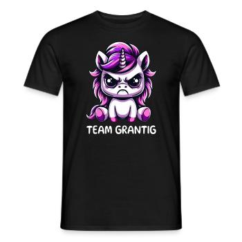 Team Grantig - Männer T-Shirt - Schwarz - Vorne - AI Model Male 178 light (178cm)