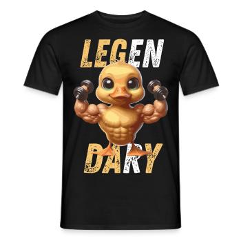 Gym Fitness Sport Canard - T-shirt homme - noir - Devant - AI Model Male 178 light (178cm)