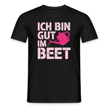Ich bin gut im BEET, Garten - Männer T-Shirt - Schwarz - Vorne - AI Model Male 178 light (178cm)