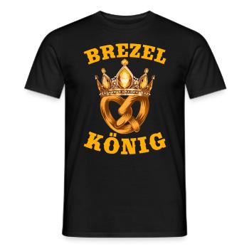 Münchner Volksfest BREZEL KÖNIG Lustiges - T-shirt homme - noir - Devant - AI Model Male 178 light (178cm)