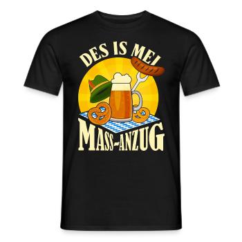 Münchner Volksfest MEI MASS-ANZUG Lustiges - Men's T-Shirt - black - Front - AI Model Male 178 light (178cm)