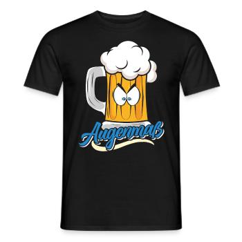 Munich Folk Festival AUGENMAẞ Funny Beer Tent - Men's T-Shirt - black - Front - AI Model Male 178 light (178cm)
