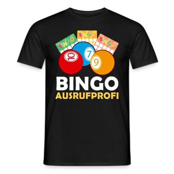 BINGO AUSRUFPROFI Lustiges Bingospieler Bingo - Männer T-Shirt - Schwarz - Vorne - AI Model Male 178 light (178cm)