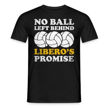 Volley-ball Libero - T-shirt homme - noir - Devant - AI Model Male 178 light (178cm)