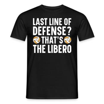 Volley-ball Libero - T-shirt homme - noir - Devant - AI Model Male 178 light (178cm)