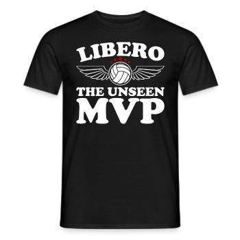 Volley-ball Libero - T-shirt homme - noir - Devant - AI Model Male 178 light (178cm)