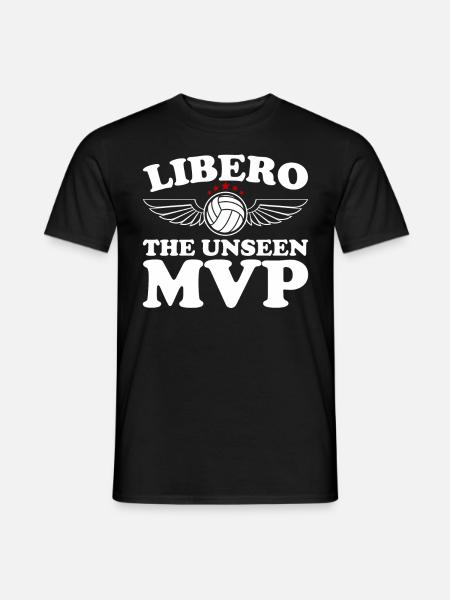 Volleyball Libero - Männer T-Shirt - Schwarz