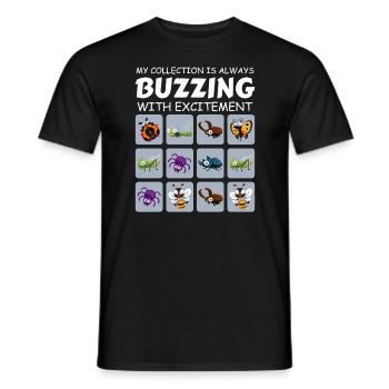 Insect Collector Entomology Entomologist Bug Lover - Men's T-Shirt - black - Front - AI Model Male 178 light (178cm)