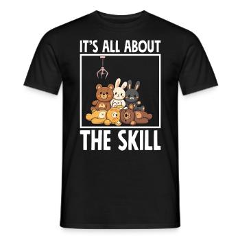 It's All About The Skill - Men's T-Shirt - black - Front - AI Model Male 178 light (178cm)