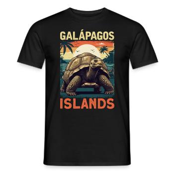 Galapagos Islands - Men's T-Shirt - black - Front - AI Model Male 178 light (178cm)