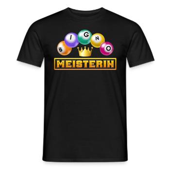 BINGO MASTER Bingo Player Bingo Lover - Men's T-Shirt - black - Front - AI Model Male 178 light (178cm)