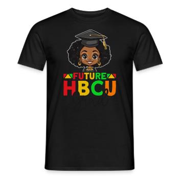 Future HBCU - Men's T-Shirt - black - Front - AI Model Male 178 light (178cm)