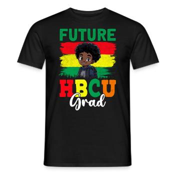 Future HBCU - Men's T-Shirt - black - Front - AI Model Male 178 light (178cm)