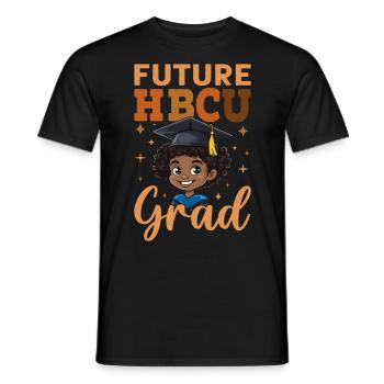 Future HBCU - Men's T-Shirt - black - Front - AI Model Male 178 light (178cm)