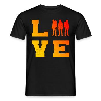 Escalade de bloc Escalade de bloc Grimpeur d’escalade - T-shirt homme - noir - Devant - AI Model Male 178 light (178cm)