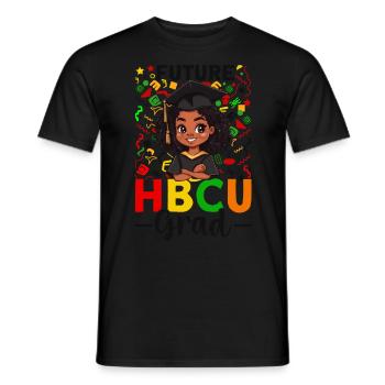 Future HBCU - Men's T-Shirt - black - Front - AI Model Male 178 light (178cm)